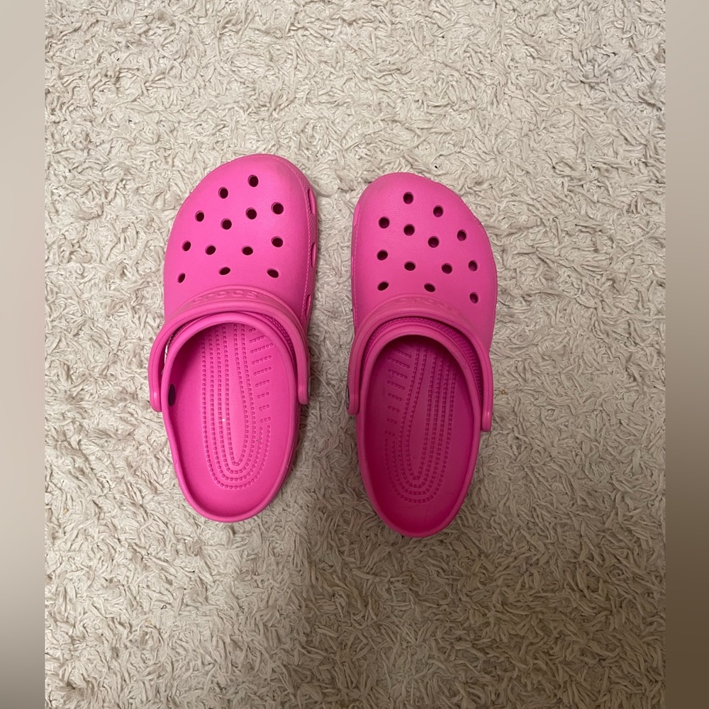 Size 8 Hot Pink Crocs